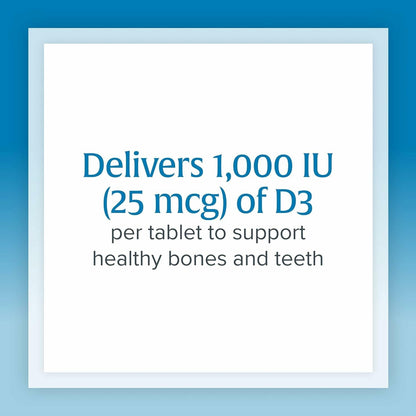 Natural Factors Vitamin D3 1000 IU (25 mcg) – Supports Bones, Muscles & Immunity | 180 Tablets