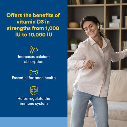 Natural Factors Vitamin D3 5000 IU (125 mcg) – 360 Softgels – Supports Bones, Muscles & Immune Function