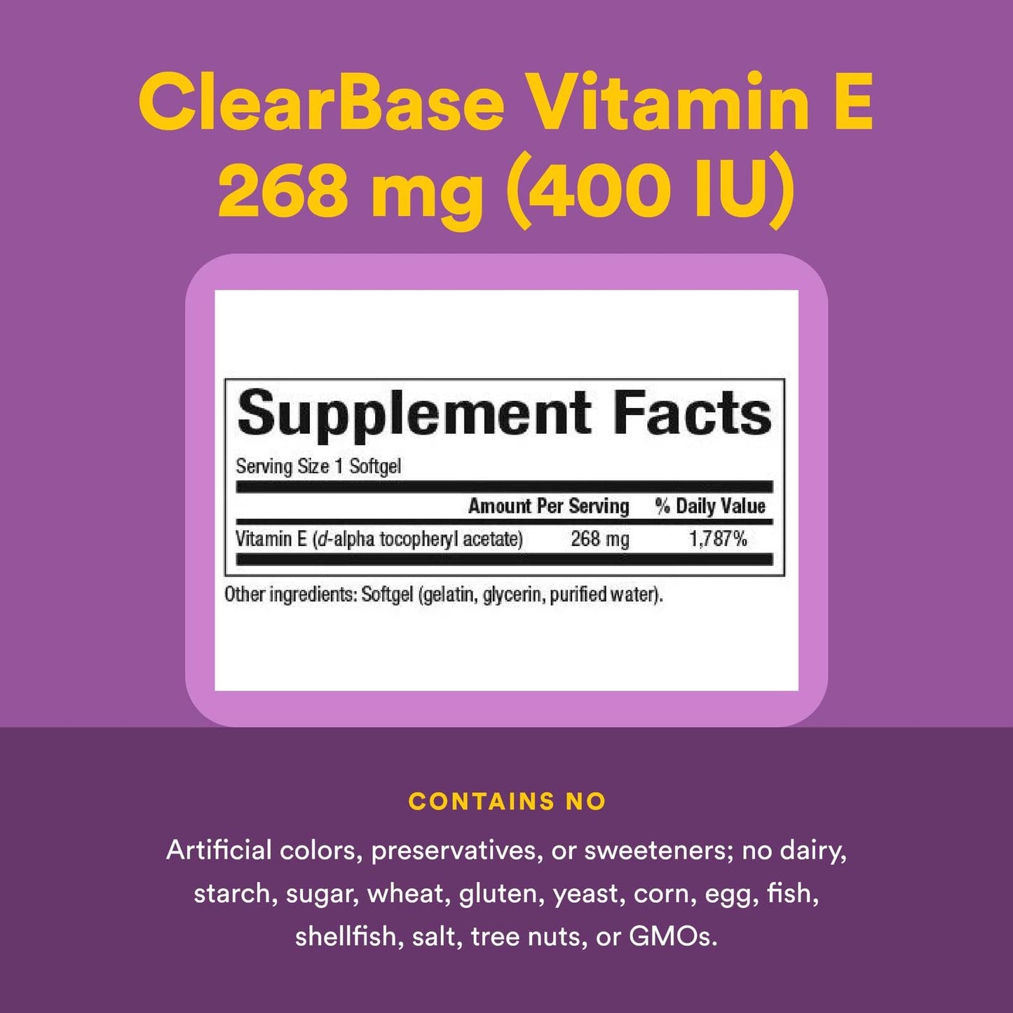 Natural Factors Vitamin E 400 IU Softgels – Antioxidant & Cardiovascular Support