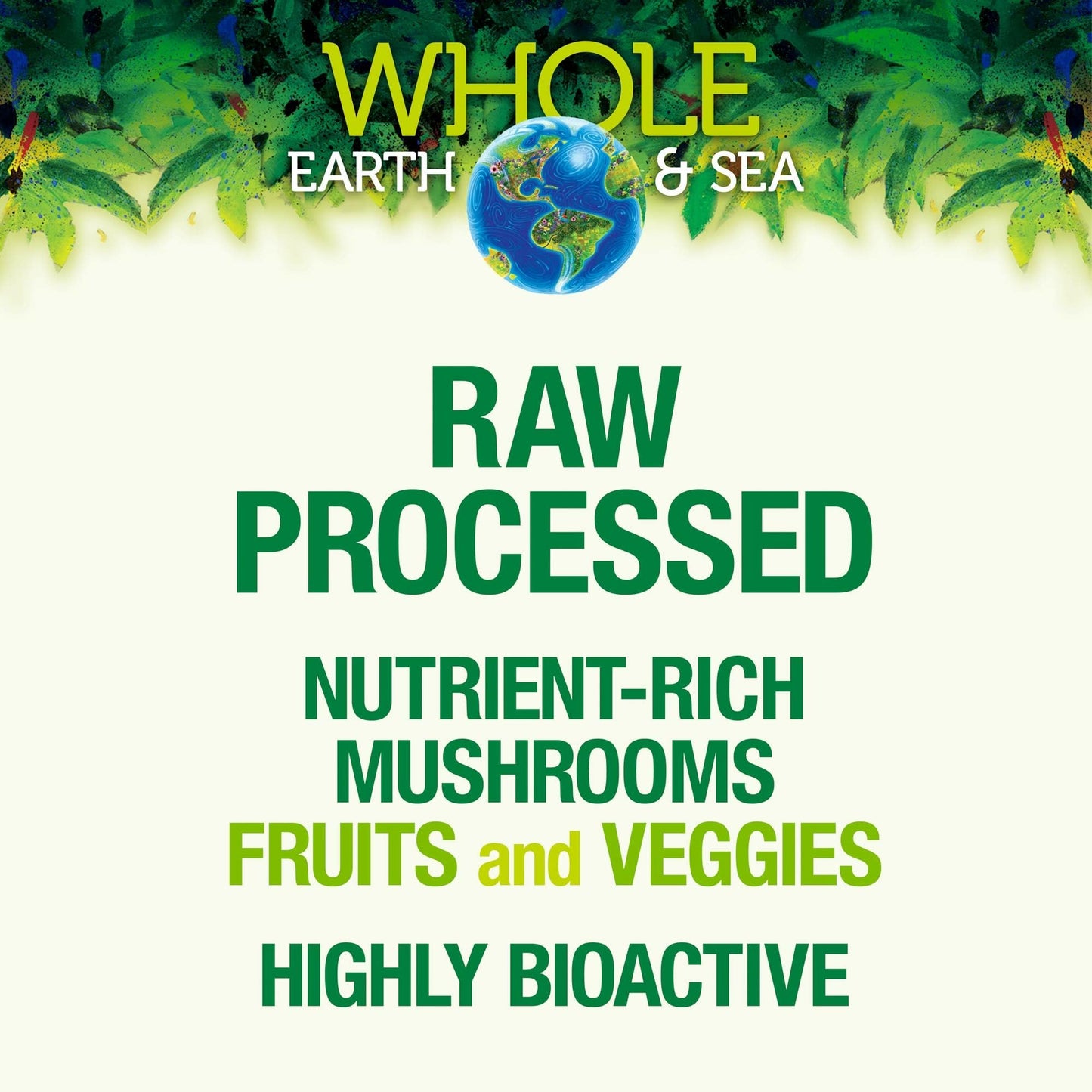 Natural Factors Whole Earth & Sea Super Mushroom - Organic Mushroom Supplement for Brain & Immune Health - 30 Vegetarian Capsules