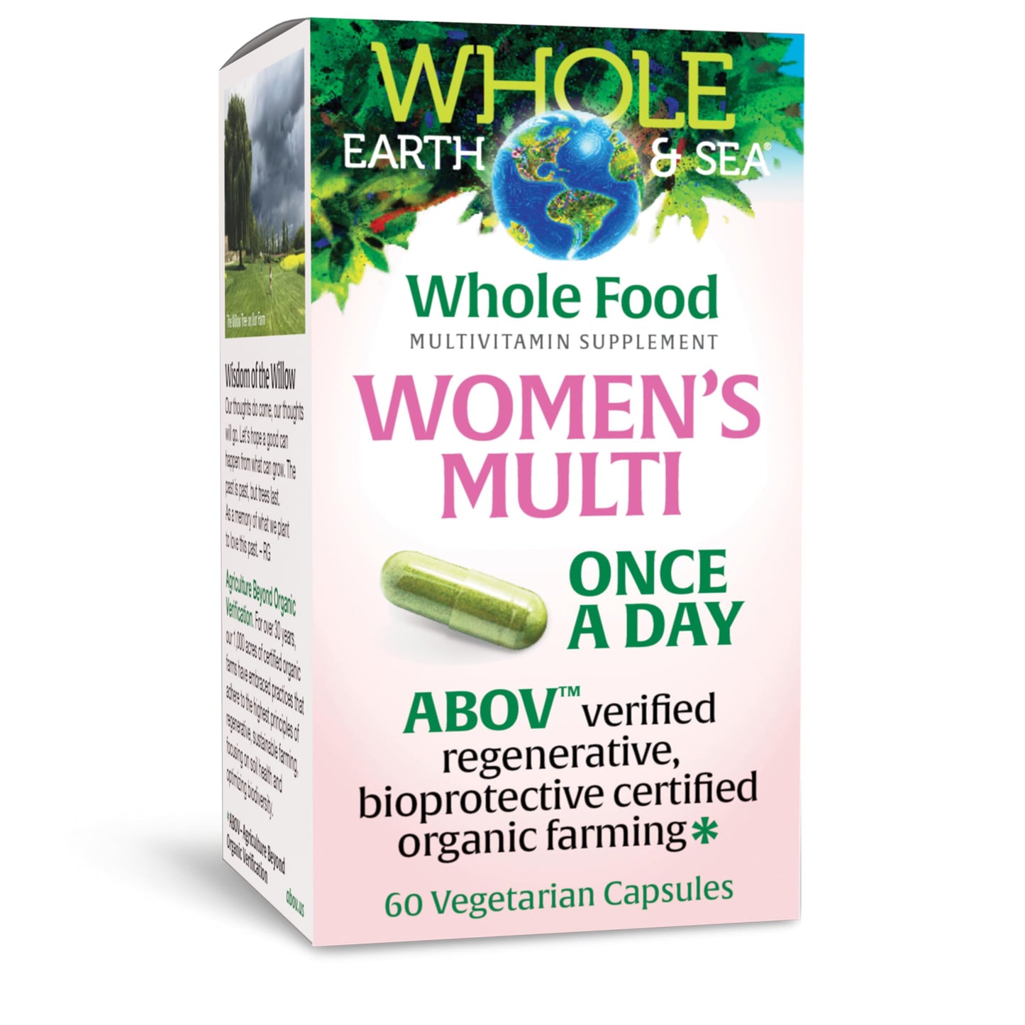 Natural Factors Whole Earth & Sea Women's Once A Day Multivitamin & Mineral - 60 Vegetarian Capsules
