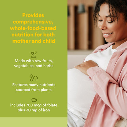 Natural Factors Whole Earth & Sea Women's Prenatal Multivitamin & Mineral – Vegan, Whole-Food Supplement, 60 Tablets