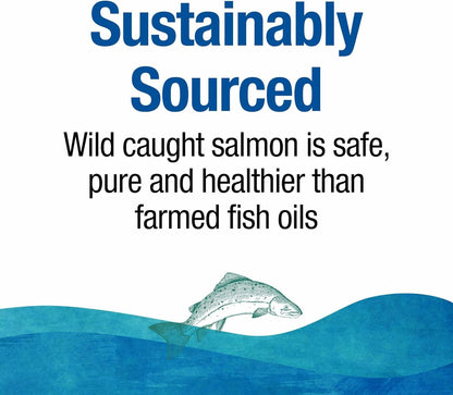 NATURAL FACTORS Wild Alask Salmon Oil 90 CT | Omega-3 Softgels