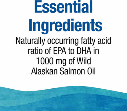 NATURAL FACTORS Wild Alask Salmon Oil 90 CT | Omega-3 Softgels