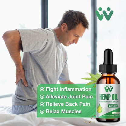 Hemp Oil Drops (3 Pack) High Potency – Focus Calm & Mood | CO2 Extracted, Vegan, Non-GMO