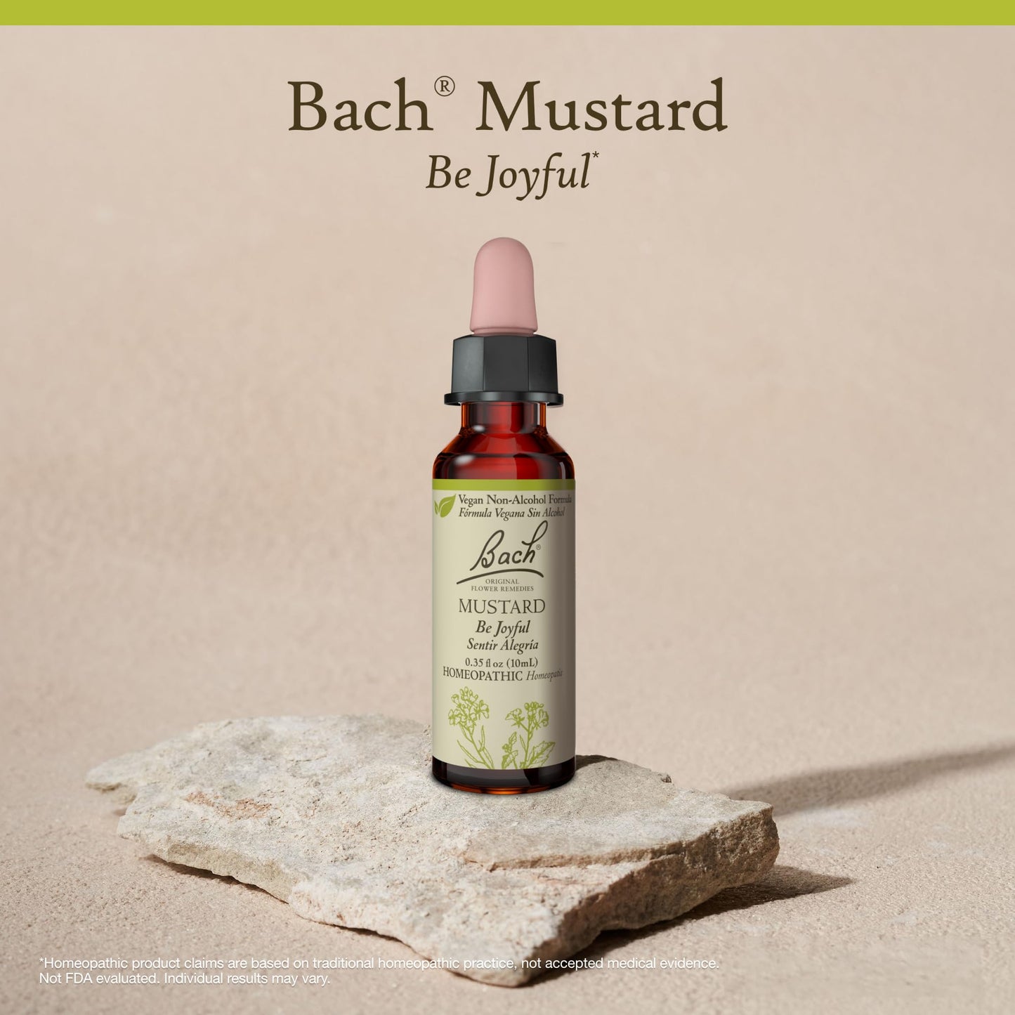 Bach Mustard Flower Remedy - Non-Alcohol Formula | Be Joyful 10mL