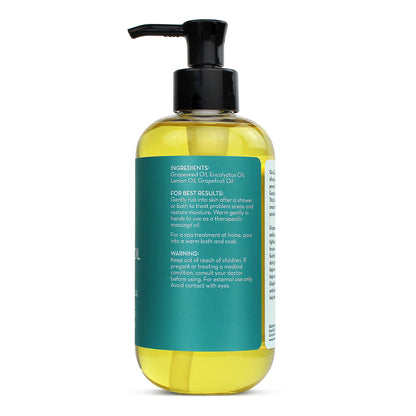 Pure Body Naturals Anti Cellulite Massage Oil – 8 oz | Natural Cellulite Remover for Legs & Thighs | Vegan, Made in USA