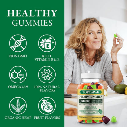 Hemp Gummies High Potency – Pain, Sleep & Anxiety Support for Adults