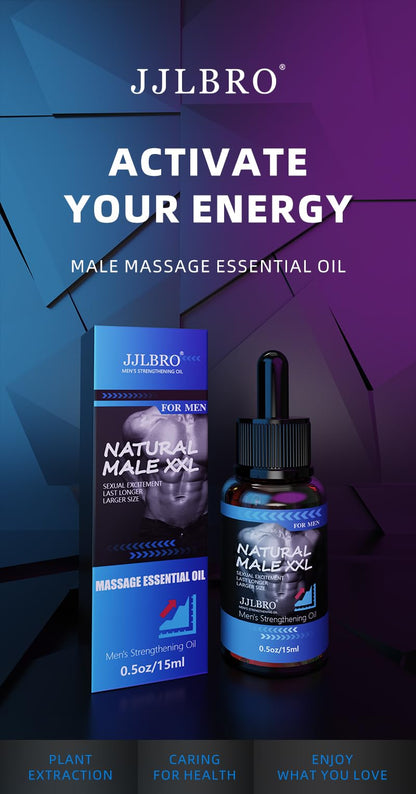 Natural Male Enhancement Oil & Body Gel – Re-Vitalize Enlargement Cream for Bigger, Thicker, Stronger Performance