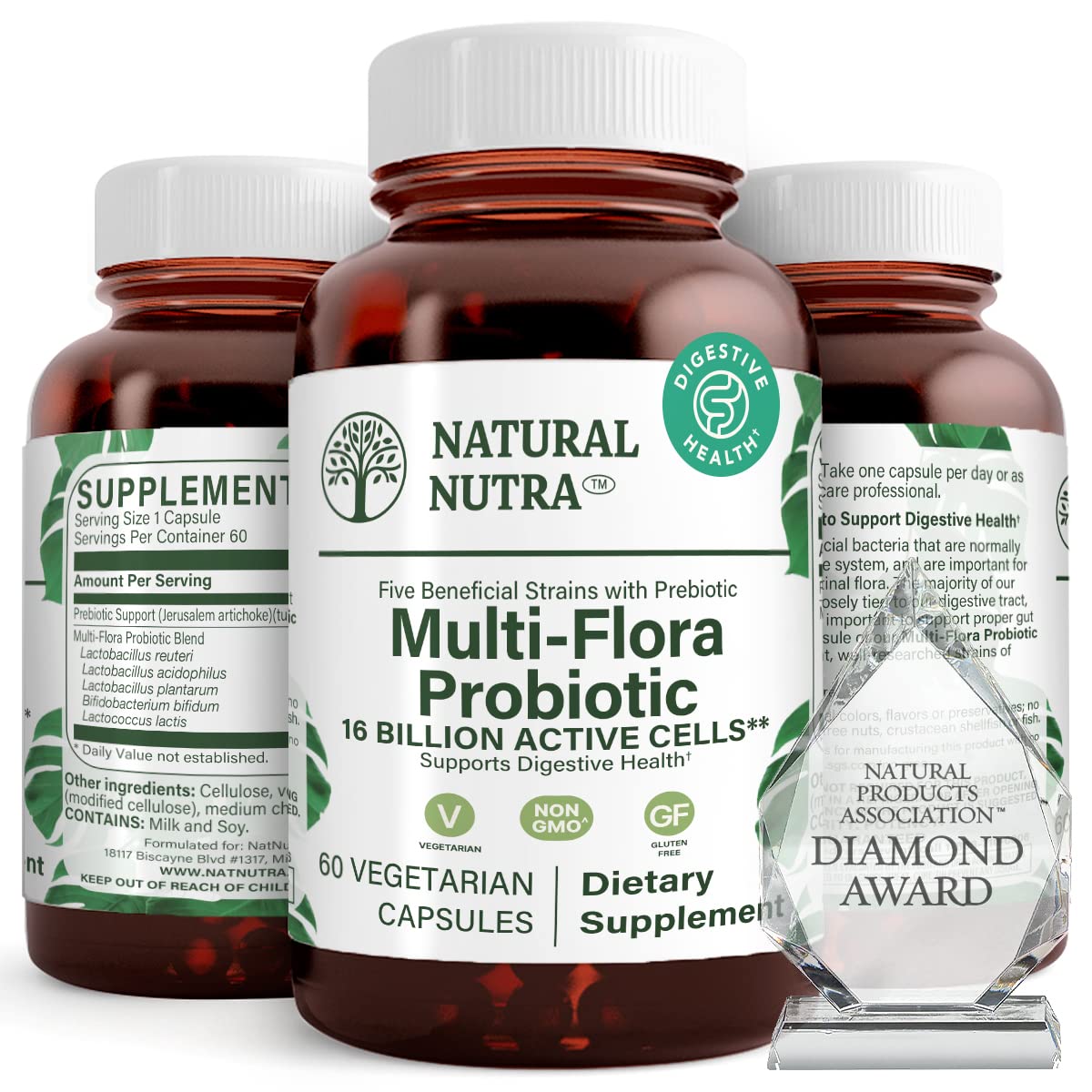 Natural Nutra Ultimate Flora Probiotic – 60 Capsules