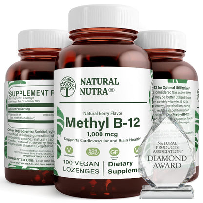 Natural Nutra Vegan Methyl B12 1000mcg – Energy, Immunity & Brain Health