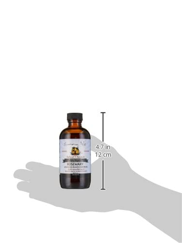 Sunny Isle Rosemary Jamaican Black Castor Oil 4oz | Hair Growth Treatment for Scalp & Acne-Prone Skin