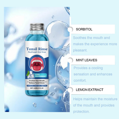 Tonsil Stone Remover & Alcohol-Free Mouthwash – Natural Oral Rinse for Bad Breath & Dry Mouth