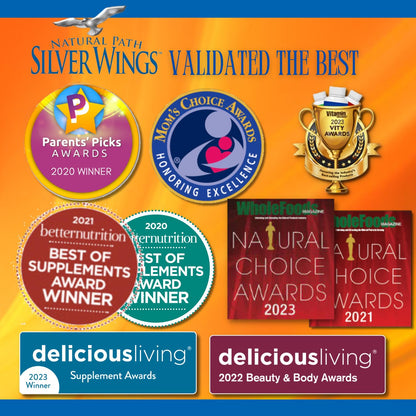 Natural Path Silver Wings: Colloidal Silver 500 ppm (1 oz) + Immune Support Plus Herbal Ointment 250 ppm (1.5 oz)