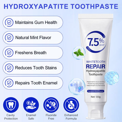 7.9% Nano Hydroxyapatite Toothpaste 2-Pack – Gum Care, Enamel Strengthening & Sensitivity Relief