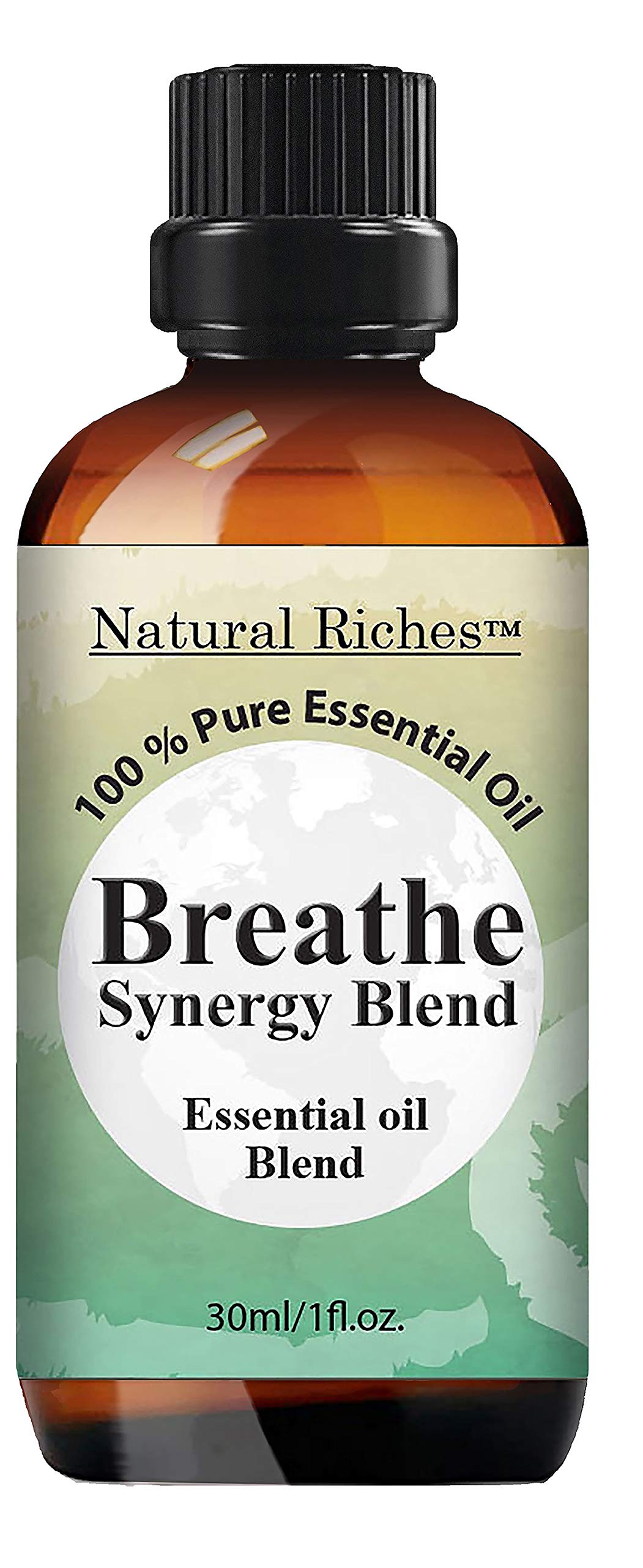 Natural Riches Breathe Essential Oil Blend – Peppermint, Eucalyptus & Tea Tree – 30 ml