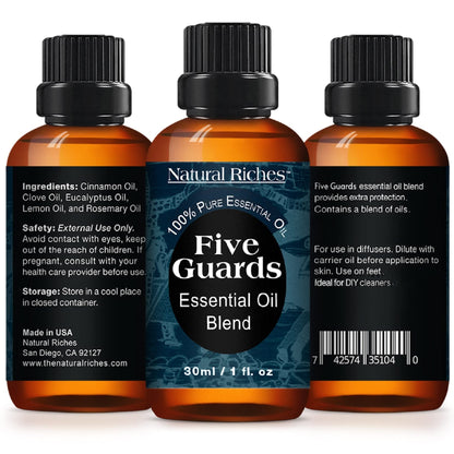 Natural Riches Five Guards Essential Oil Blend – Health Shield Aromatherapy 30ml