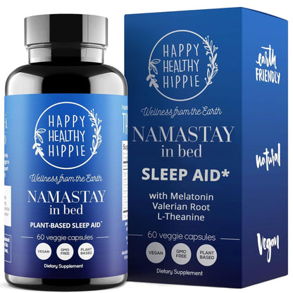 Natural Sleep Aid for Adults | 0.5 mg Melatonin, Valerian, L-Theanine, Chamomile | 60 Count