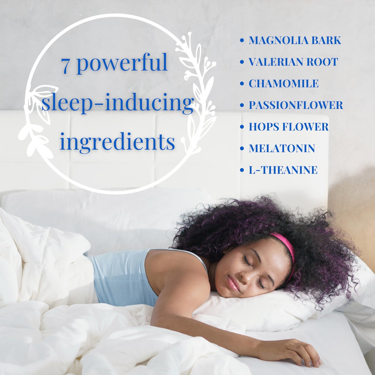 Natural Sleep Aid for Adults | 0.5 mg Melatonin, Valerian, L-Theanine, Chamomile | 60 Count