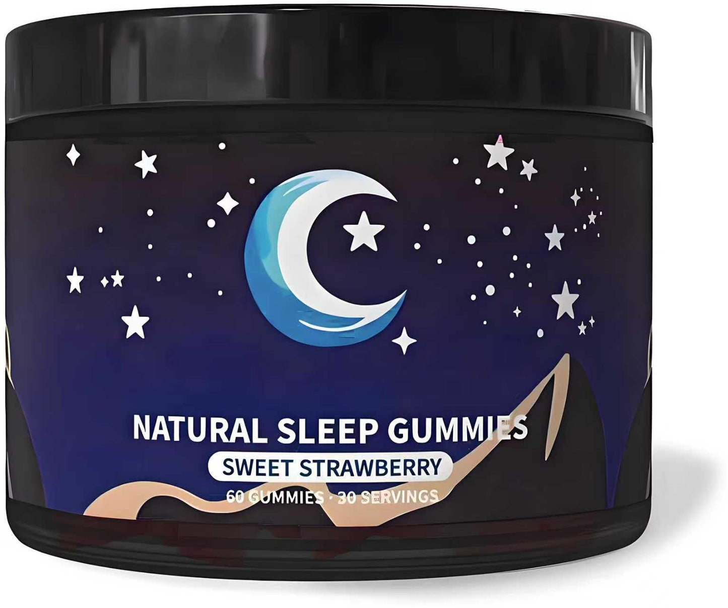 Natural Sleep Aid Gummies - Melatonin-Free Sleep+ Gummies for Adults - 60 Count