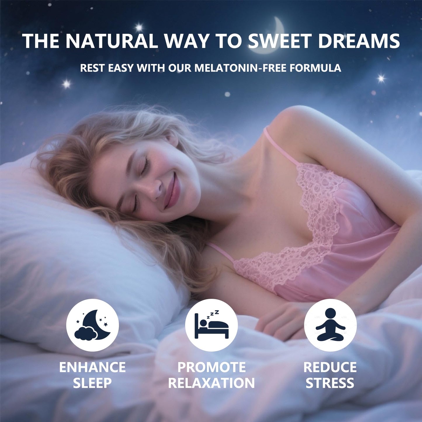 Natural Sleep Aid Gummies - Melatonin-Free Sleep+ Gummies for Adults - 60 Count