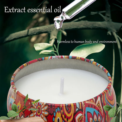 2 Pack Scented Candles Set – Sandalwood, Jasmine, 2.5 oz | Natural Soy