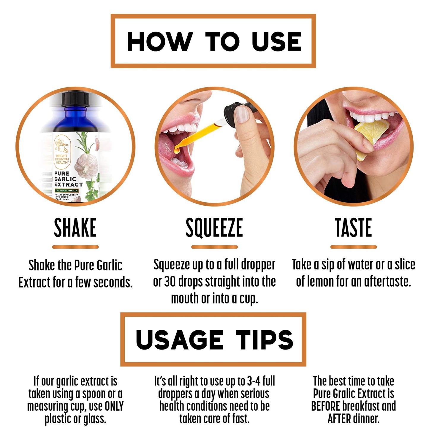 Pure Garlic Extract with Allicin Classic Formula – Immune Support, 2 oz | Vegan Friendly