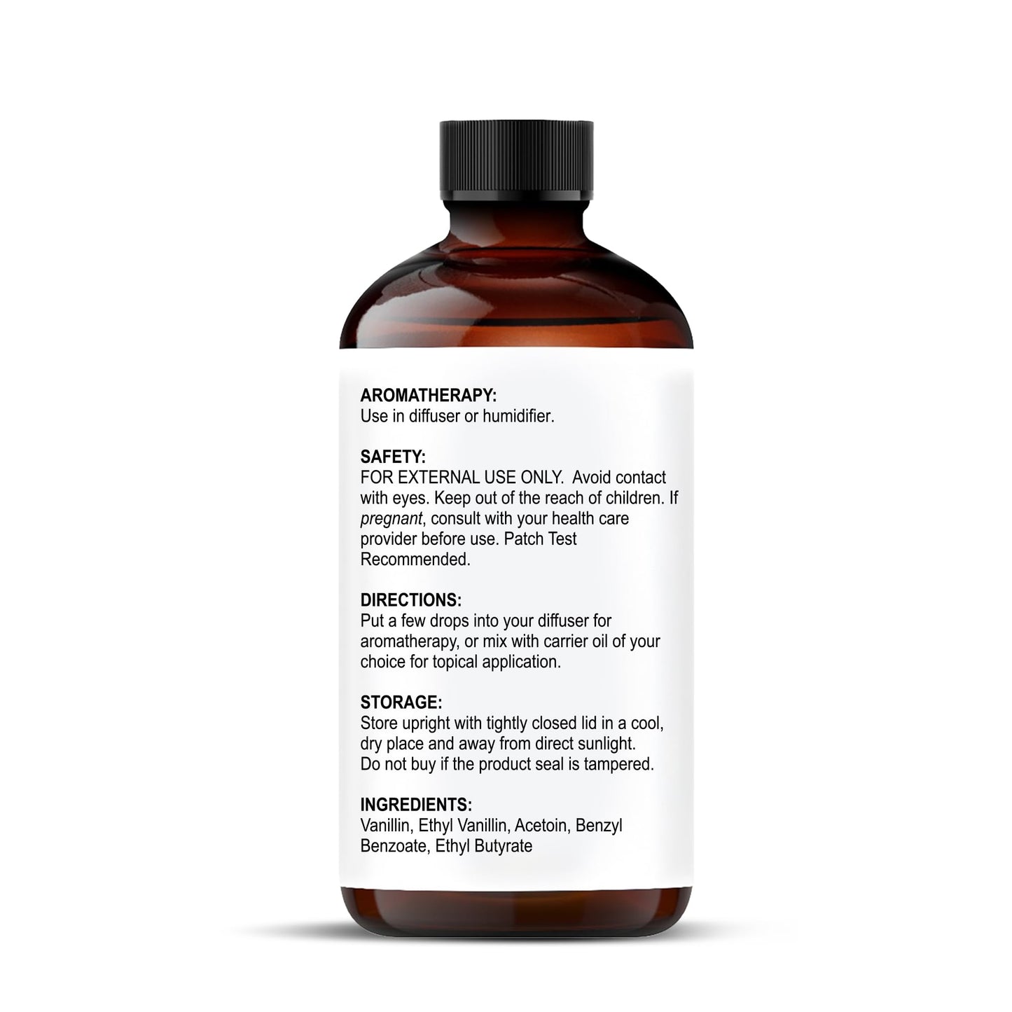 Majestic Pure Vanilla Essential Oil - 2 oz with Glass Dropper, 100% Pure