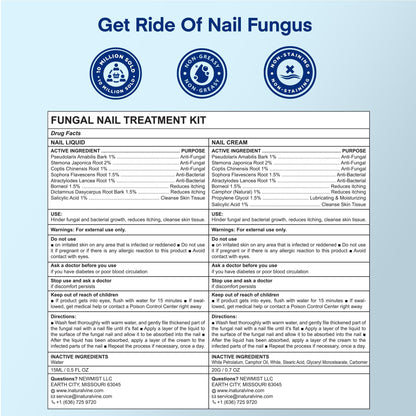 Natural Vine Toenail Fungus Treatment Kit | Patches, Liquid & Cream - Extra Strength