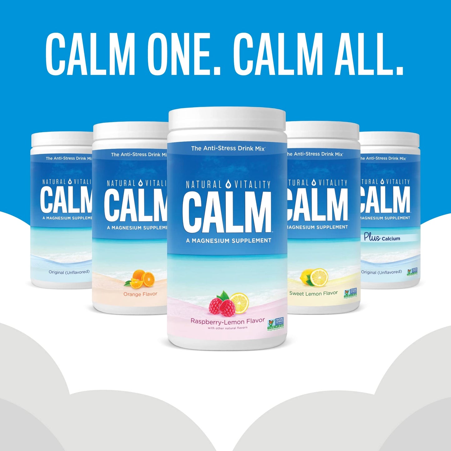 Natural Vitality CALM Magnesium Drink Mix – Cherry Flavor, 8 oz | Gluten Free, Vegan, Non-GMO