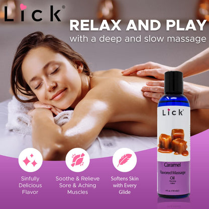 Caramel Flavored Massage Oil – Aromatherapy Body Oil 4 oz