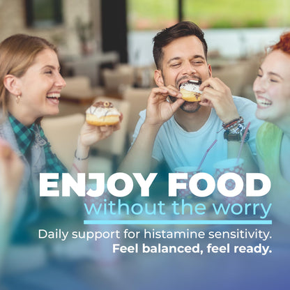 NATURALABS DAO Histamine Blocker – Diamine Oxidase (DAO) + Vitamin C for Gut Health | 60 Servings