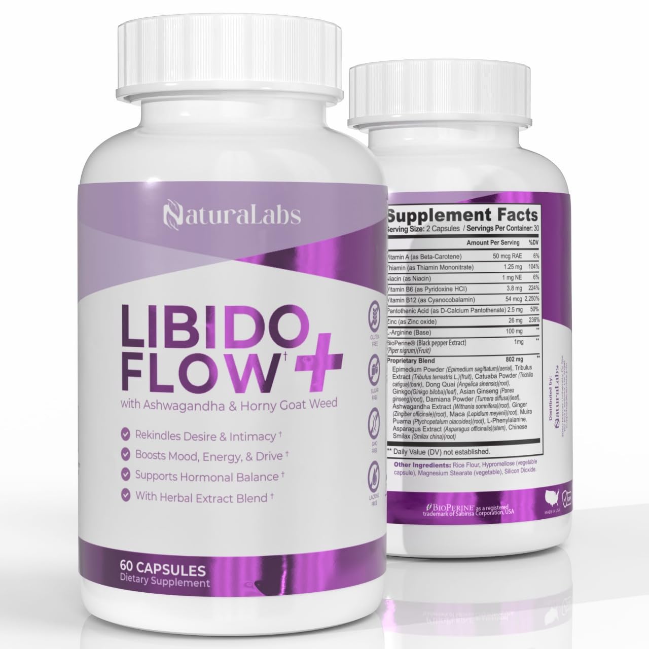 NATURALABS Female Libido Booster – Maca Root Capsules for Women Over 40