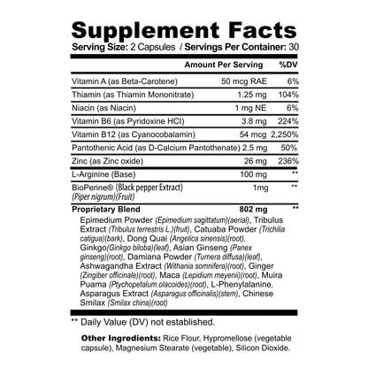 NATURALABS Female Libido Booster – Maca Root Capsules for Women Over 40