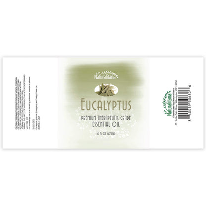 Naturalitana Eucalyptus Essential Oil 16 oz – Therapeutic Grade for Diffusers & DIY Crafts