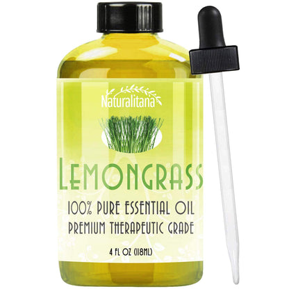 Naturalitana Lemongrass Essential Oil 4 oz – Therapeutic Grade