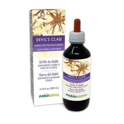 Naturalma Devil's Claw Tincture (Harpagophytum procumbens) - Alcohol-Free Drops, 6.76 fl oz | Vegan