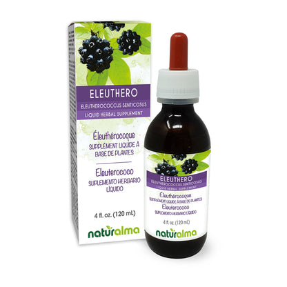 Naturalma Eleuthero Root Alcohol-Free Tincture (Siberian Ginseng) - 4 fl oz Drops - Vegan