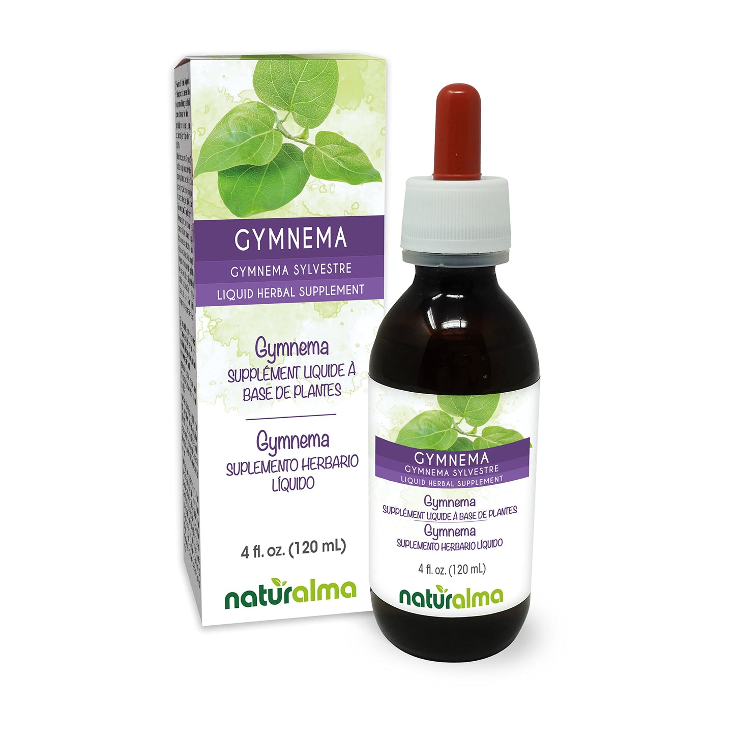 Naturalma Gymnema Leaf Tincture 4 oz | Alcohol-Free Vegan Extract