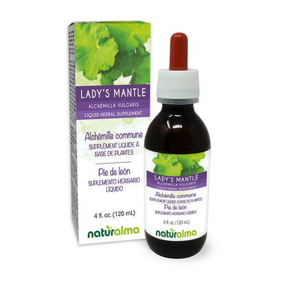 Naturalma Lady's Mantle Tincture 4oz – Alcohol-Free, Vegan, Made in Italy