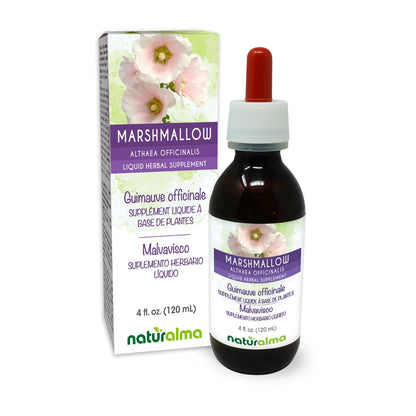 Naturalma Marshmallow Root Tincture (Alcohol-Free) – 4 fl oz Drops – Vegan Herbal Supplement