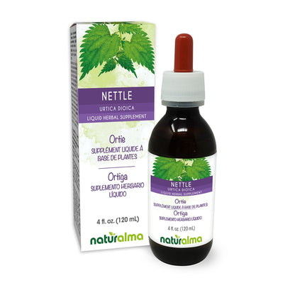 Naturalma Nettle Leaf and Root Alcohol-Free Tincture - 4 fl oz Drops | Vegan