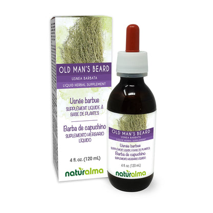 Naturalma Old Man's Beard Tincture (Usnea barbata) – Alcohol-Free, 4 fl oz, Vegan