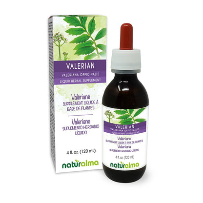 Naturalma Valerian Root Tincture - Alcohol-Free 4 oz Drops | Vegan, Made in Italy
