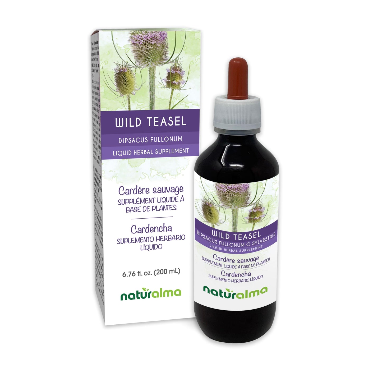 Naturalma Wild Teasel Root Tincture - Alcohol-Free (6.76 fl oz)