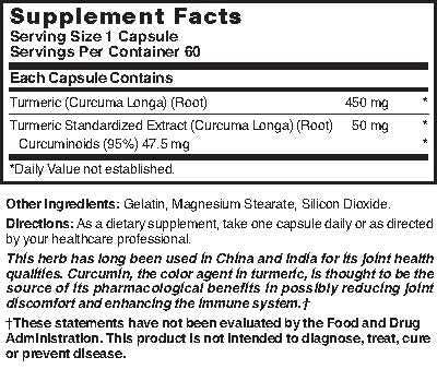Nature's Blend Turmeric 500 mg 60 Capsules - Turmeric Supplement