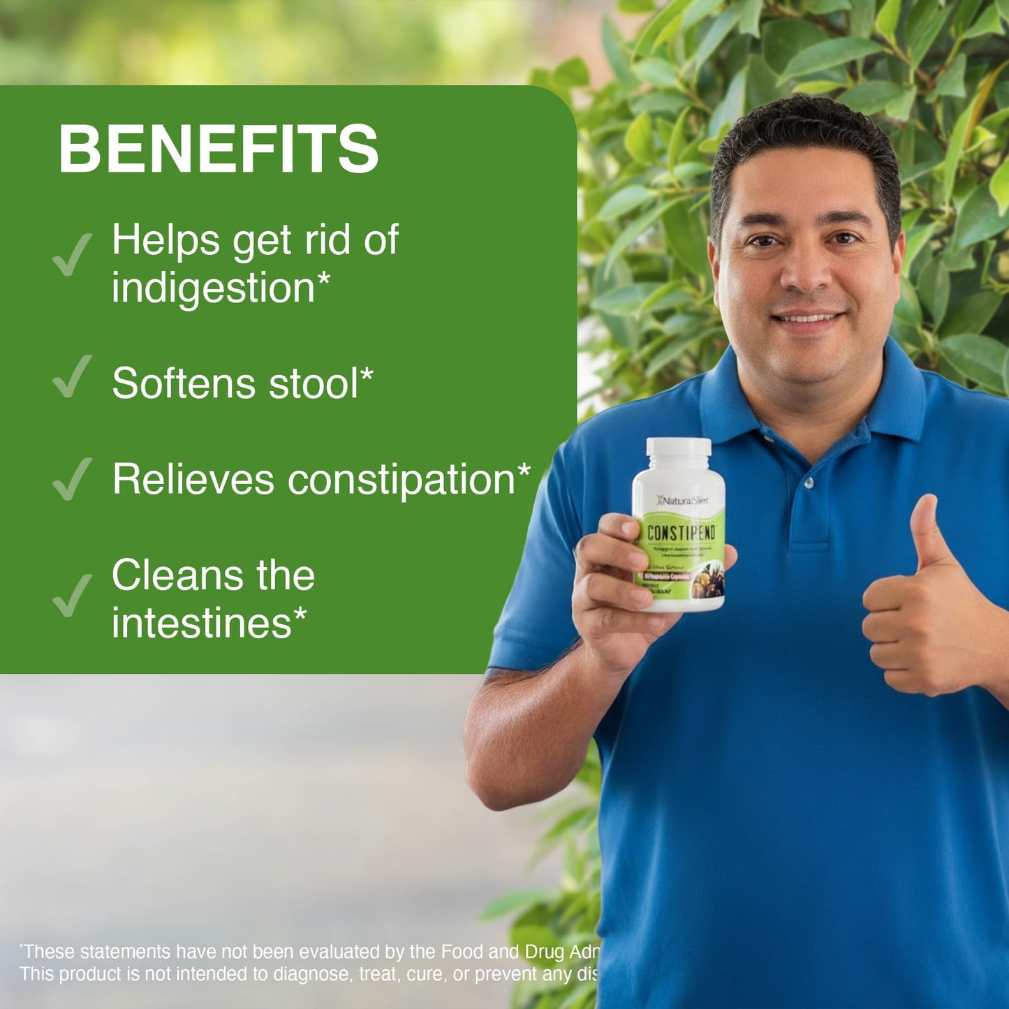 NaturalSlim Constipend — Gentle Stool Softener with Magnesium Citrate, Olive Leaf Extract, 120 Capsules