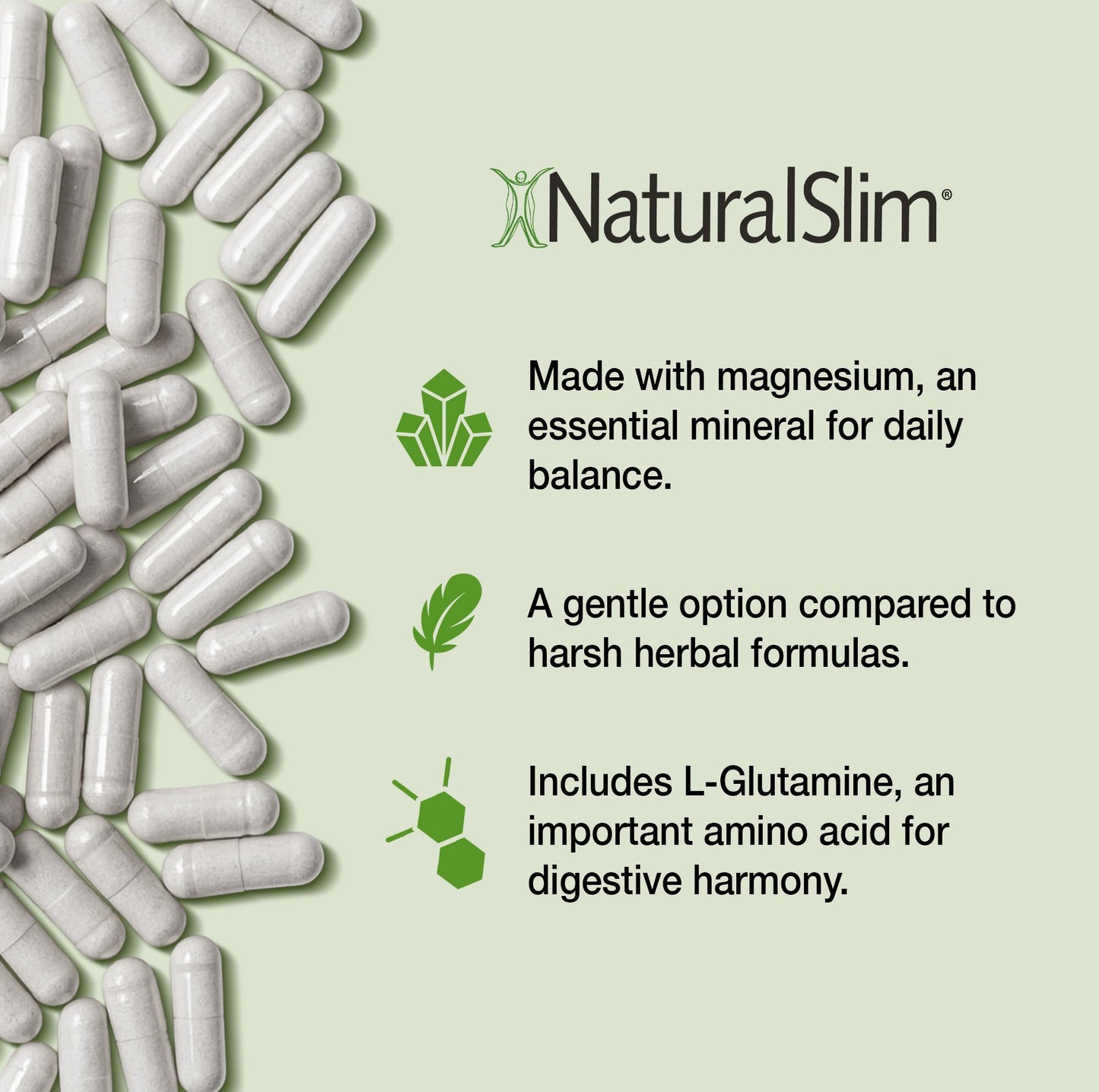 NaturalSlim Constipend — Gentle Stool Softener with Magnesium Citrate, Olive Leaf Extract, 120 Capsules
