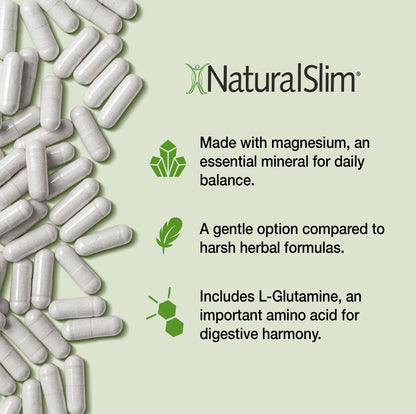 NaturalSlim Constipend — Gentle Stool Softener with Magnesium Citrate, Olive Leaf Extract, 120 Capsules
