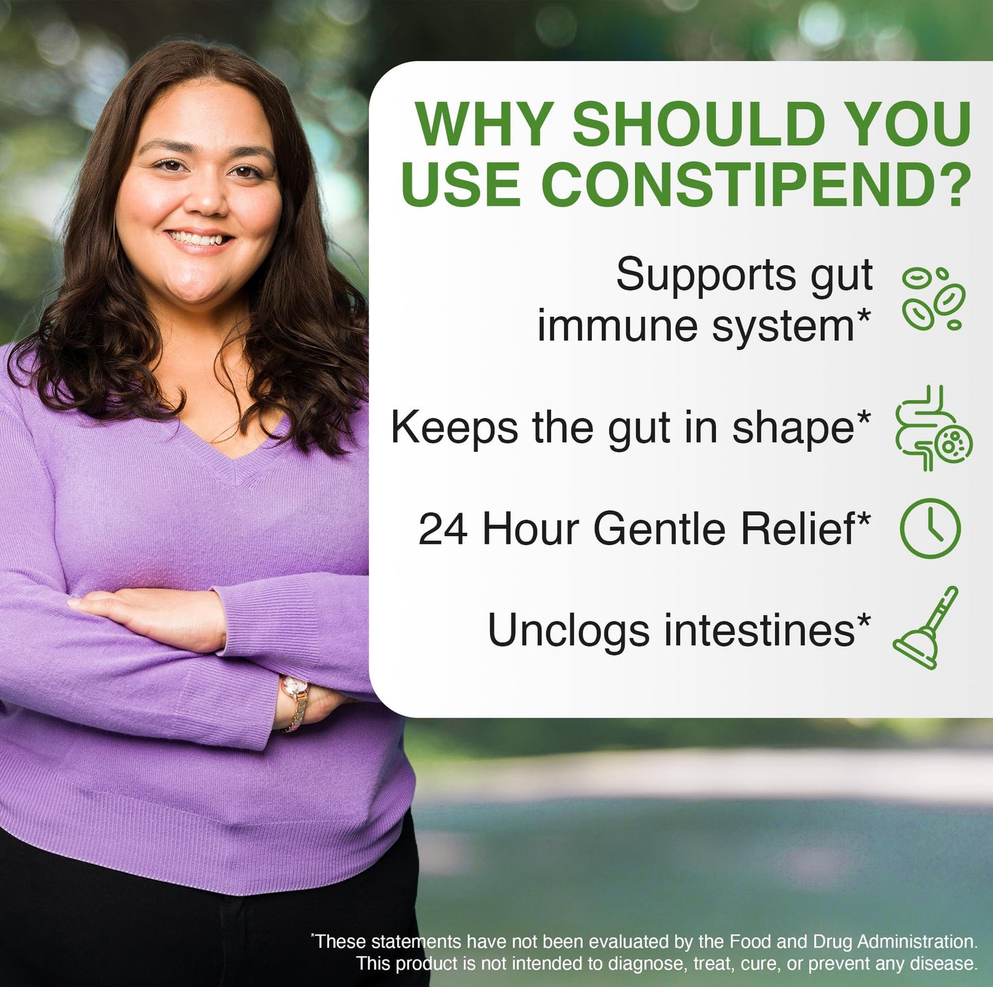 NaturalSlim Constipend — Gentle Stool Softener with Magnesium Citrate, Olive Leaf Extract, 120 Capsules